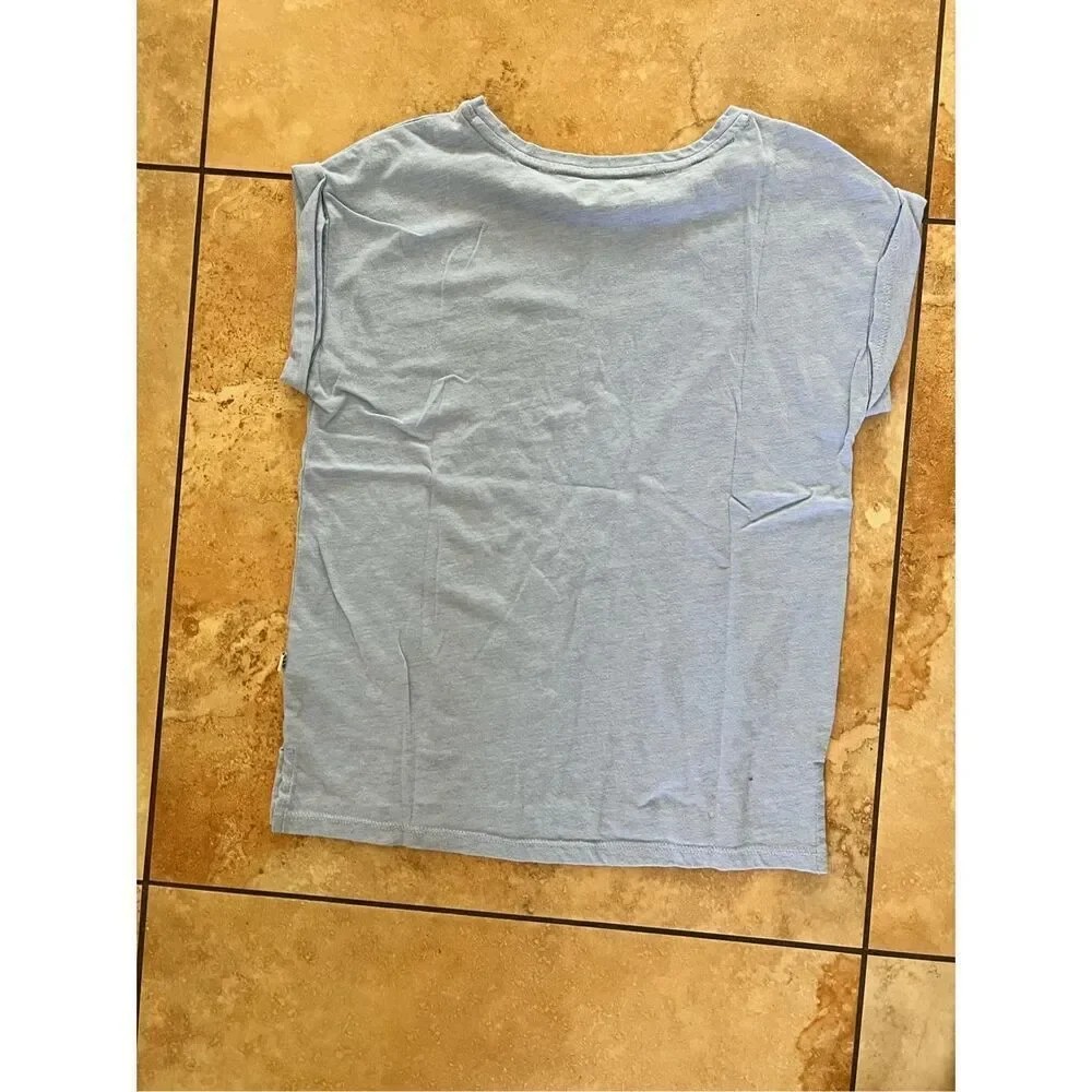 Gap x Star Wars Blue Sequin We’re Doing This My Way Graphic T Shirt Girls L RARE